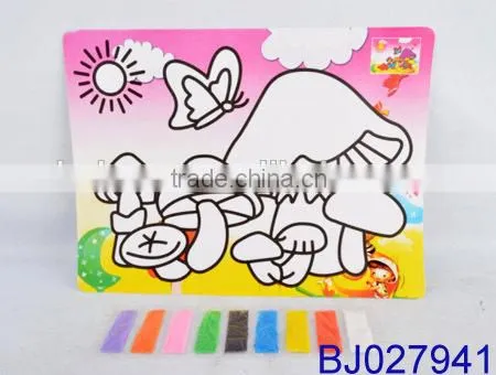 Very Cheap Kid Toy Funny Intelligent Diy Sand Art Kit photo-5