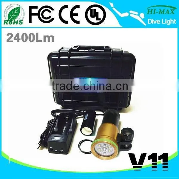 Professional Photography Led Flashlight Scuba Diving Torch photo-5