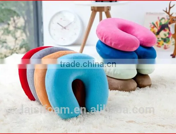 100% Polyester u Shape Pillow for Custom Neck Pillow Travel Neck Pillow LS-U-024-D