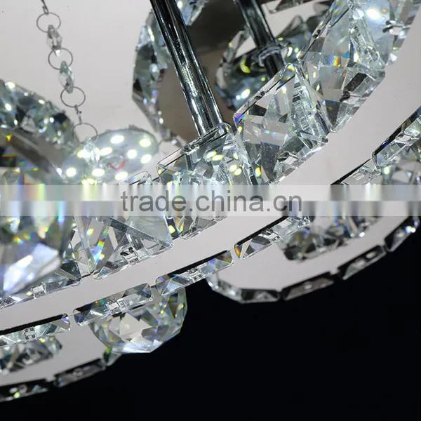 JEVEYA Lighting Modern Stainless Steel Chandelier 5730SMD K9 Crystal Ceiling Light photo-4