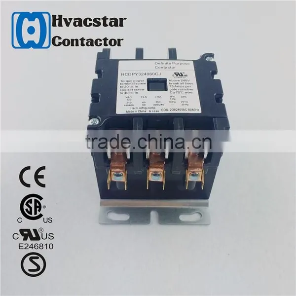 UL Siemens Electrical Contactor Air Compressor Protect Definite Purpose ac Contactor 3Pole 50Amp 24Vac photo-2