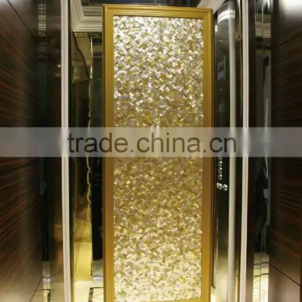300*300mm Triangular White MOP Seamless Mosaic Tile photo-2