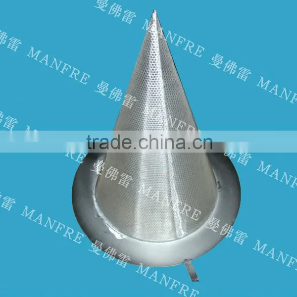 stainless steel conical filter strainer by directly factory