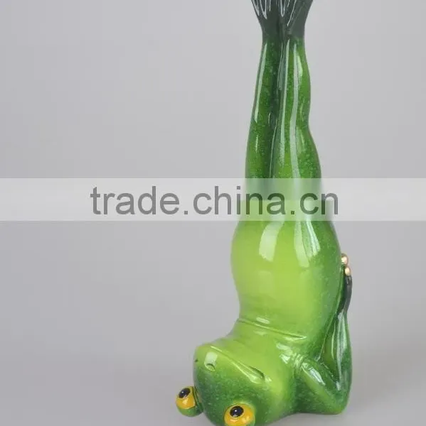 Statue Frog Home Decor Yoga Resin photo-2