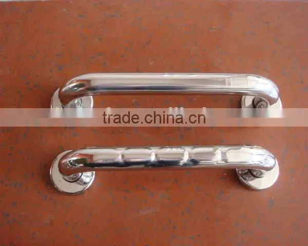 Skidproof Knurled+polished Stainless Steel Bathroom/toilet Grab Bar photo-2