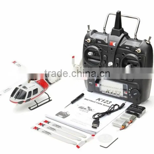 Wltoys XK K123 6CH 3d Flybarless Three Blades Brushless rc Helicopter Toys With Low Voltage Alarm Quality Choice photo-6