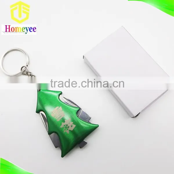 Holiday Sale Promotional Christmas Tree Shaped Cute Retractable Key Chain photo-5