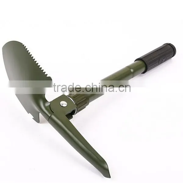 Survival Trowel Pickaxe Sapper Tool 5 in 1 Mini Folding Shovel With Saw Opener China Origin photo-3