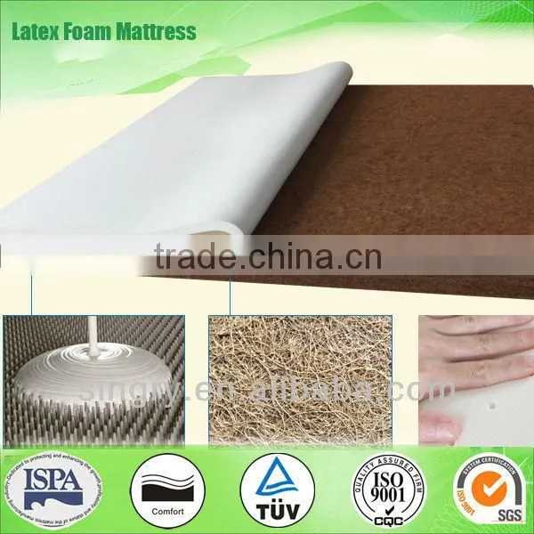 Rubberized Coir Hotel Bedroom Bed Natural Dunlop Latex Layer Latex Topper photo-6