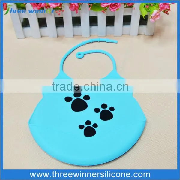 Food Grade Silicone Bib With Animal Shape Silicone Bib for Baby photo-5