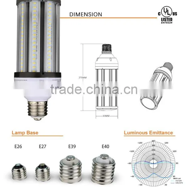360 Degree 45w E40 Corn Bulb Repalce Street Light /HPSL /metal Halide photo-5