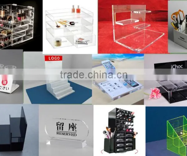 Colorful Black Acrylic Display Tray Holder Case Box photo-4