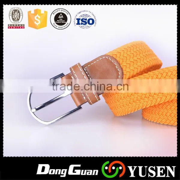Yellow Colour Woven Cloth Handmade Braided Belt For Women photo-4