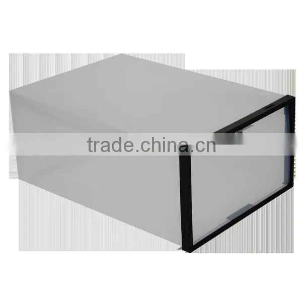 2016 Hot Selling Plastic Stransparent Shoe Box ,shoe Storage Box in PP ,PP Storage Shoe Organizer photo-2