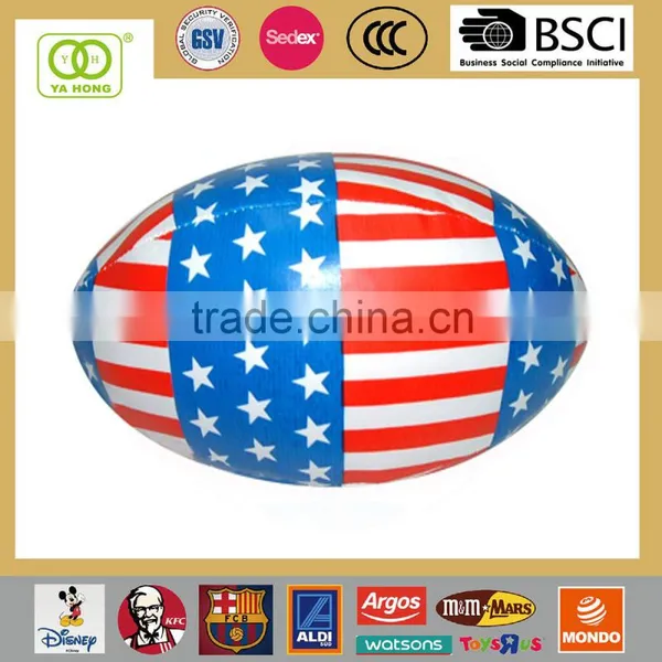 Custom Soft Rugby Toy by PP Cotton and PVC Leather Material photo-2