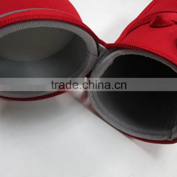 GC----Anti Shock Red Mutispandex Fabric With Net EVA Water Bottle Protective Case photo-5