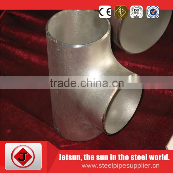 2016 High Quality Butt Welding Carbon Steel Equal Tee Sch40 photo-2