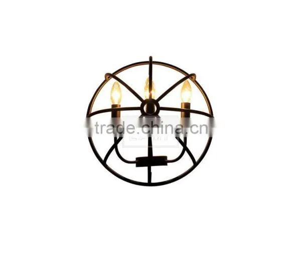 Vintage Retro Wall Sconce Metal Cage Wall Lamp Wall Mount photo-3