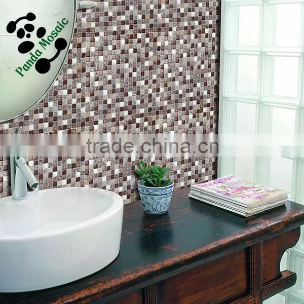SMS09 3D Material Mixed Mosaic Crystal Wall Mosic Stone Mosaic for Wall photo-6