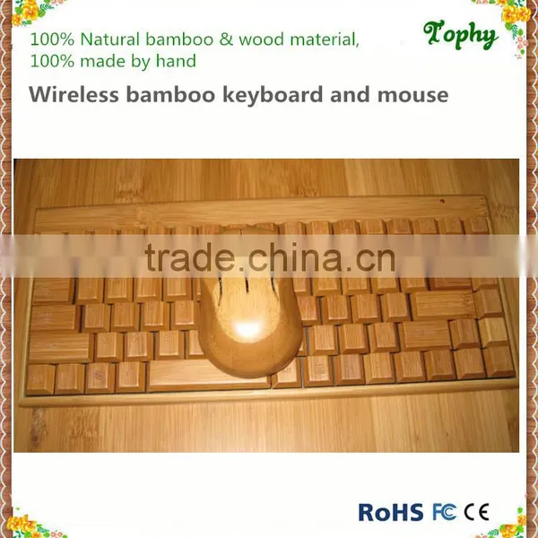 Thai Layout Keyboard Wireless Bamboo Keyboard and Mouse Sets With Cheap Price for Sales photo-5