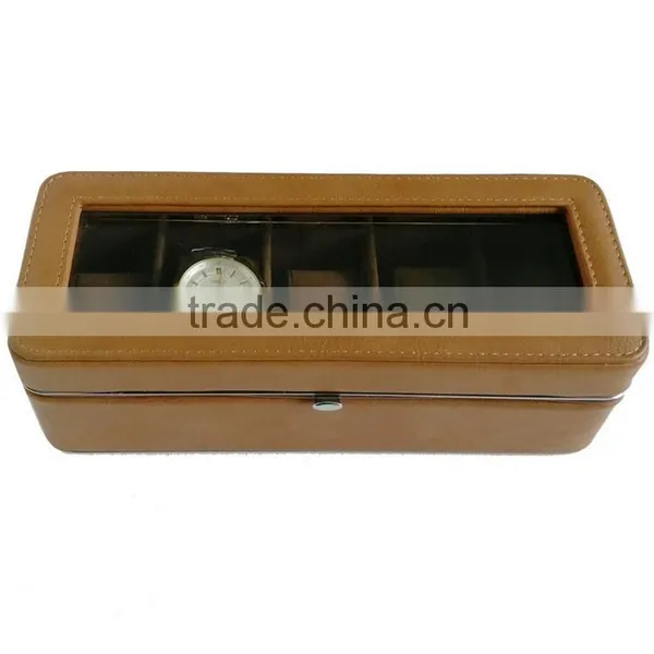 Chinese Factories Wholesale Custom PU Leather Watch Boxes, Fashion Beautiful Gift Box photo-3