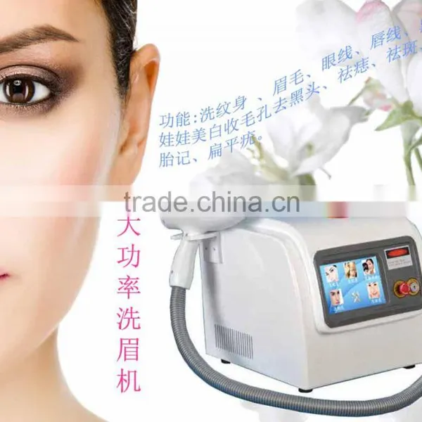 Pigmented Lesions Treatment 2016 Hot Sale Portable Nd 1000W Yag Laser Tattoo Removal Machine Hori Naevus Removal photo-2