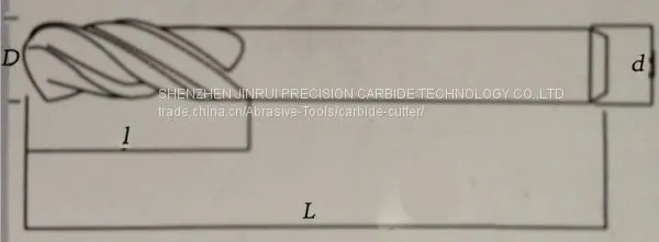 2-flutes Carbide Ball Nose End Mills /tapered Ball Nose End Mills/ball Nose End Mills With Straight Shank (JR132) photo-2