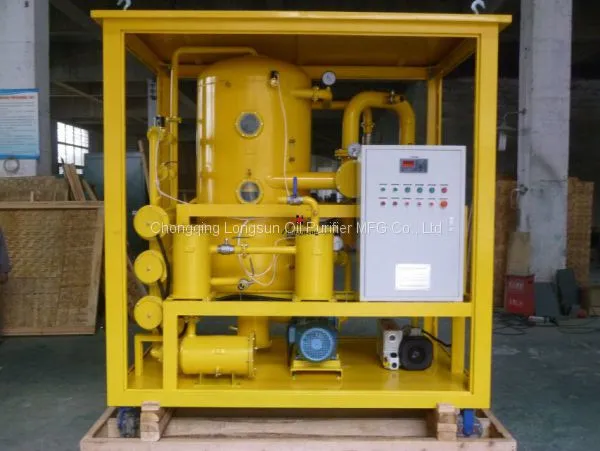 Máquina de filtrado de aceite de transformador tipo deshidratación al vacío de extra alta tensión