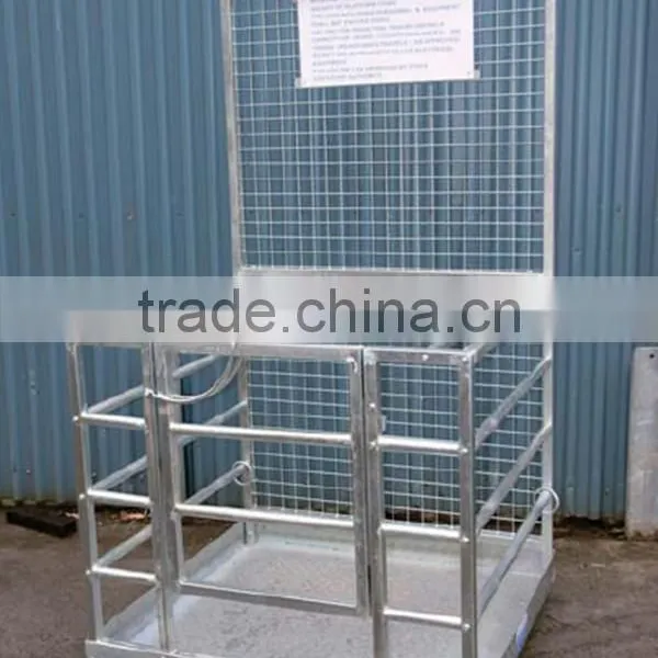 man work safety cage access platform collapsible working platform