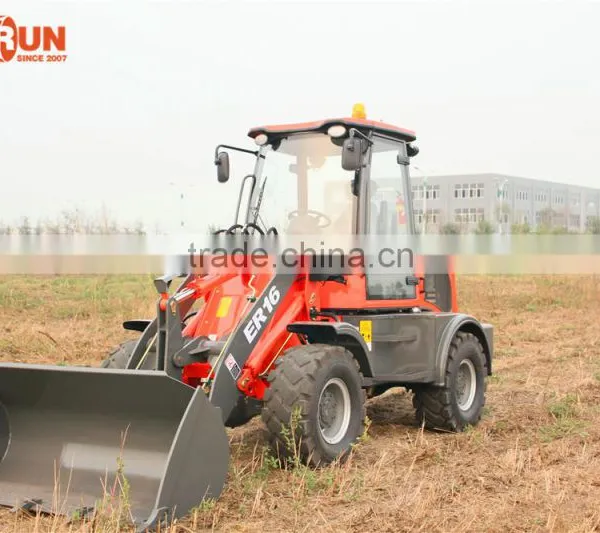 Qingdao Everun Wheel Loader ER16 Mini Front End Loader With Drum Folder photo-3