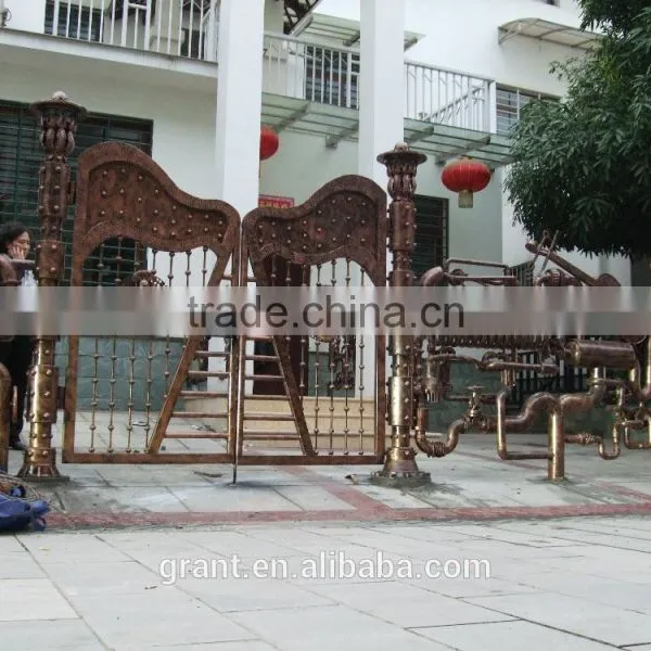 Cast Iron Metal Arts and Craft for Home Decoration the Father and Son Fishing Figurines photo-6