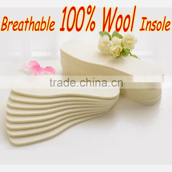 100% Natural Wool Shoe Pad Samples Provided