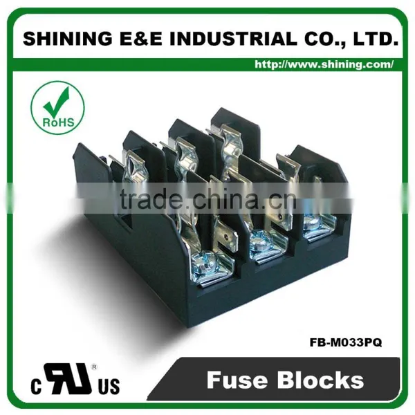 FB-M033PQ 600V 30 Amp 3 Pole 10x38 Midget Fuse Holder Block photo-6