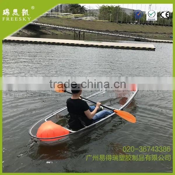 Amazing Polycarbonate Glass Bottom Transparent Kayak With Two Paddles photo-4