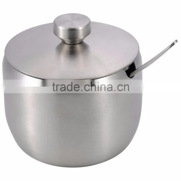 High Quality Stainless Steel Condiment Container Set With Rack photo-3