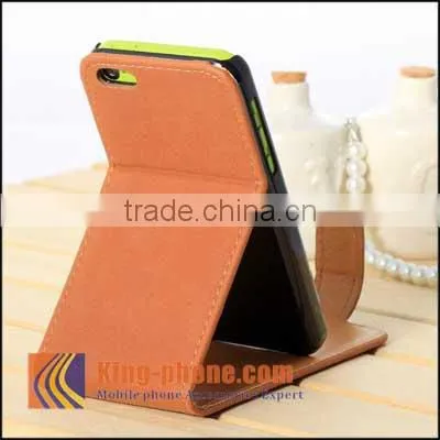 High Quality Custom Flip Leather Cell Phone Case Cover For IPhone 5S photo-2