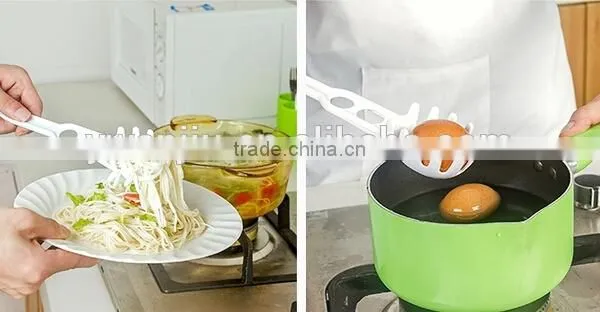 Wholesale Stock White Platic Sawtooth Noodle Ladle photo-3