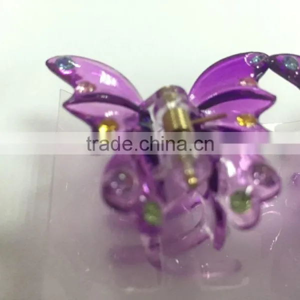 Women Hair Accessories Plastic Colorful Butterfly Hair Clip Wholesale Hot Selling photo-5