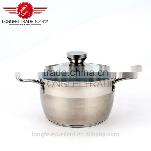 5pcs High Quality Stainless Steel Big Soup Pot Set/camping Cookware photo-4