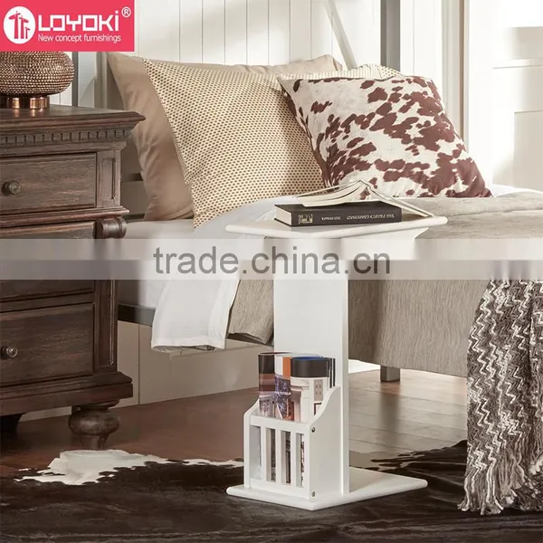 new design wood sofa side table wooden Magazine Rack wood side Table