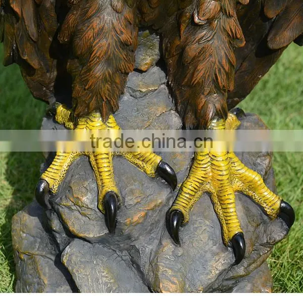 Wholesale Home Decor High Quality Fiberglass Eagle Animal Resin Sculptures photo-4