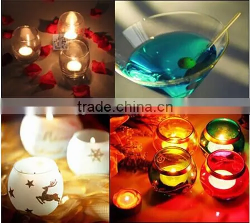 Sand Blast Cup & Tealight Glass Candle Holder for Sale photo-2