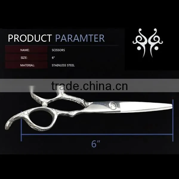 QJ-HS102 Convex Blade Japan VG-10 Cobalt Steel Hair Scissors Wholesale photo-2
