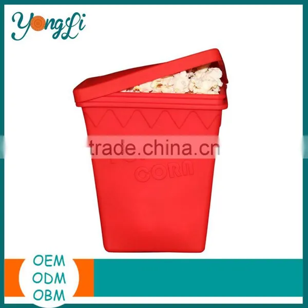 Wholesale Heat Resistant Microwave Box BPA Free Silicone Popcorn Maker photo-4