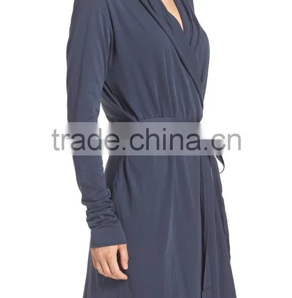 Women Short Robe for Ladies Sleeping Wholesale Custom Made Satin Robe Online Shopping photo-5