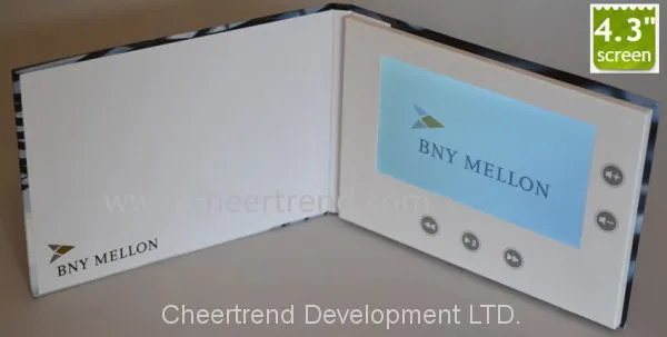 Hard Cover Lamination LCD Video Brochure , 128MB - 8GB LCD Video Business Cards photo-2