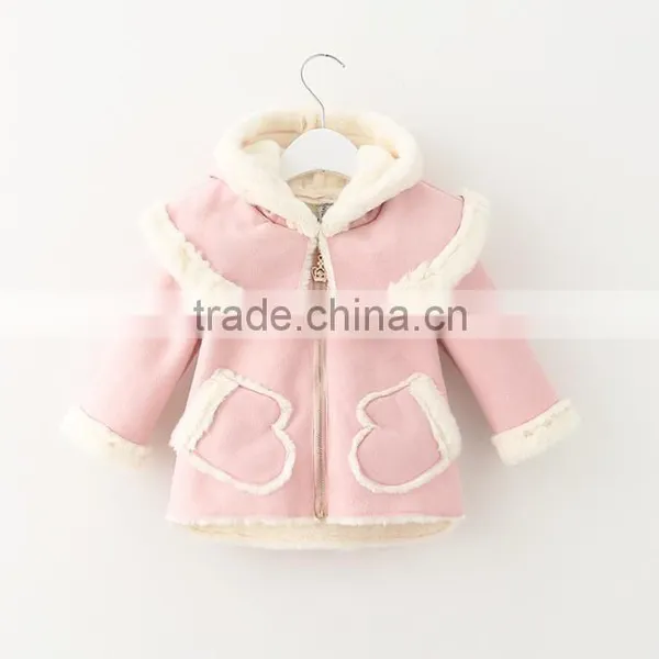 Wholesale Clothing for Sale Winter Thick Girls Suede Coat Model With Pocket photo-2