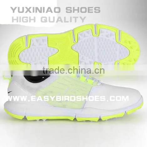 China Brand Top Layer Leather Golf Shoes Sneakers High Quality for Male, Men Sport Golf Shoes Business no Spike photo-2