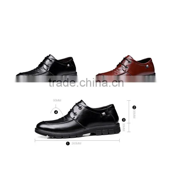 Factory High Quality Business Genuine Leather Fat Shoes Men 2017 Arrivals photo-6