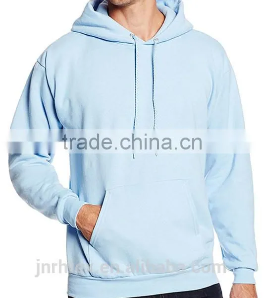 Cotton Polyester Plain Hoodies With Pocket photo-3